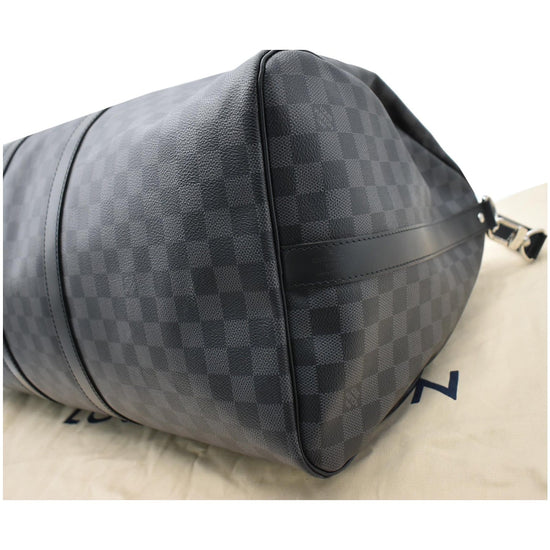 Louis Vuitton Keepall Bandouliere Bag Damier Graphite 55 Black 22394331