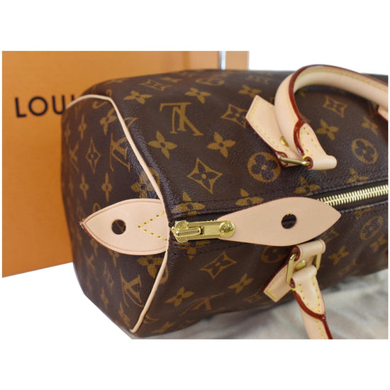 Speedy leather satchel Louis Vuitton Brown in Leather - 38919662
