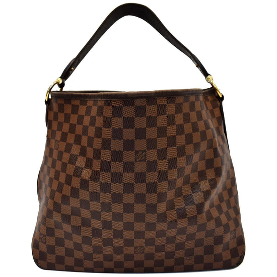 Louis Vuitton Damer Ebene Top Handle Hobo Bag Brown