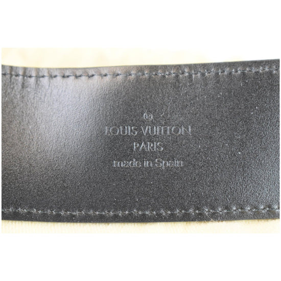 Louis Vuitton LV Initiales Damier Graphite Belt Black