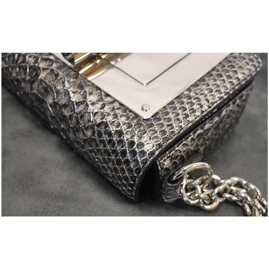 Shop Tom Ford Laminated Python Small Chain Natalia Bag