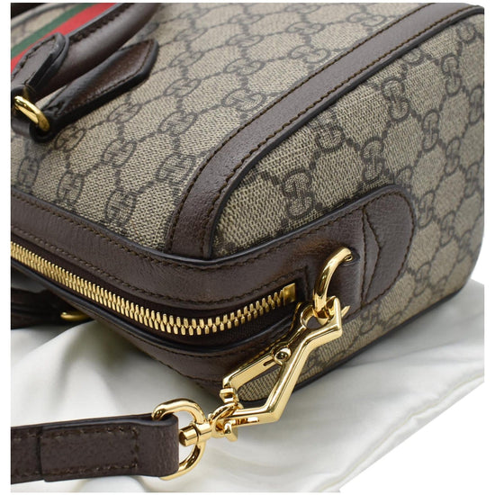 Gucci Ophidia GG medium top handle bag 524532 Dark Coffee