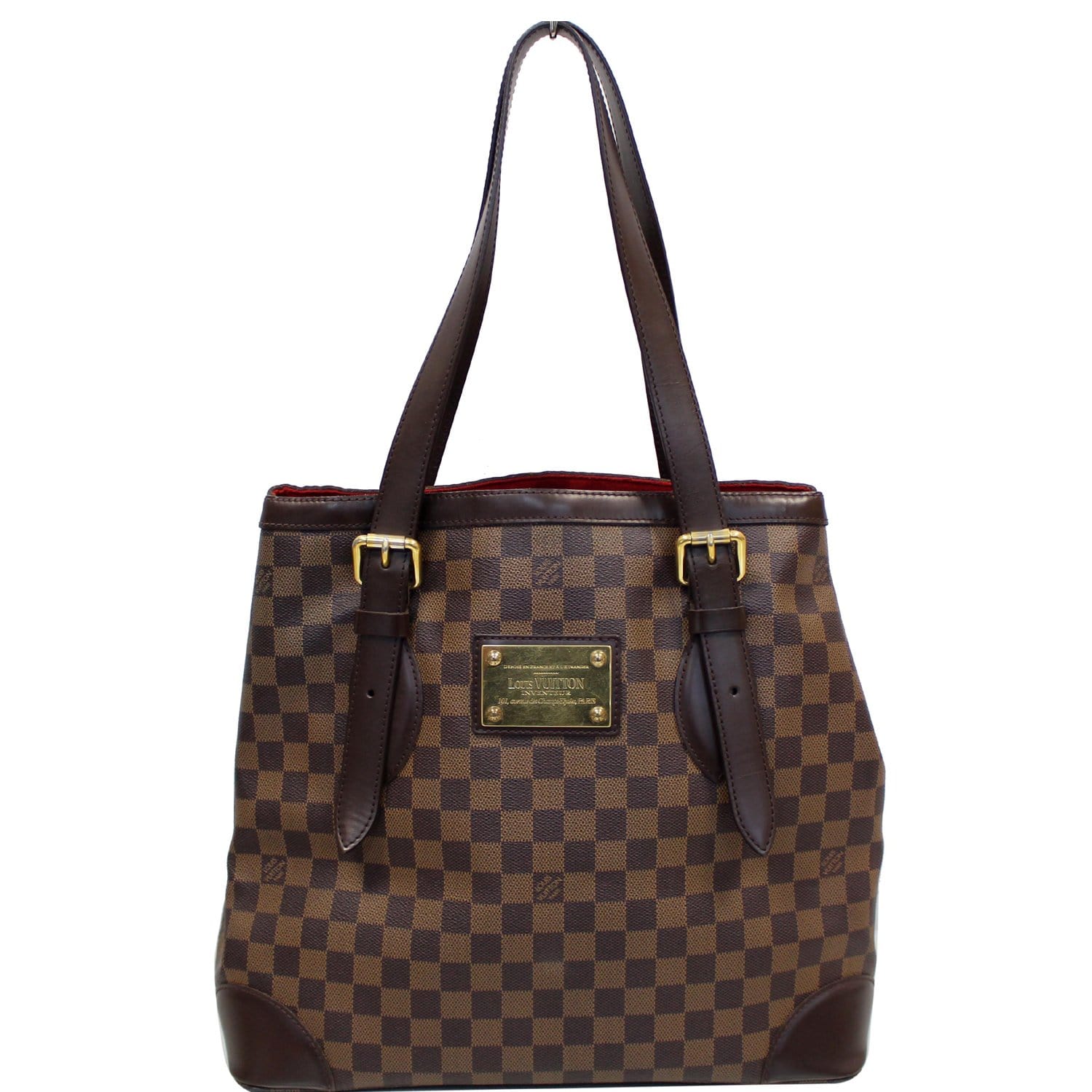 Pre-Owned Louis Vuitton Hampstead Damier Ebene GM Tote Bag 