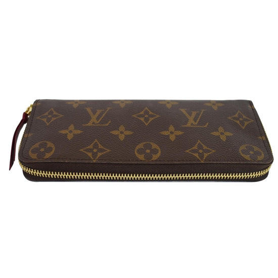 Louis Vuitton Monogram Canvas Clemence Zippy Wallet Coin Purse Brown Cloth  ref.501878 - Joli Closet