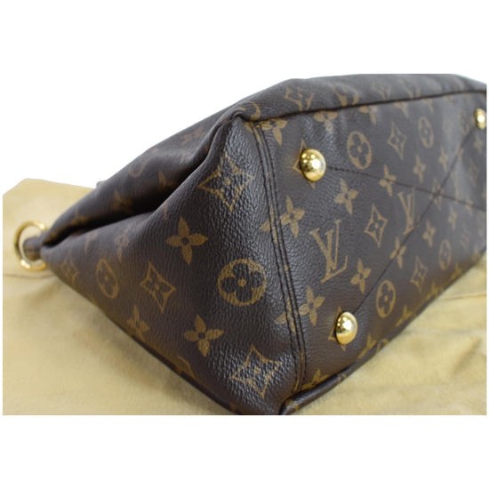 LOUIS VUITTON Pallas Python Monogram Canvas Shoulder Bag Bordeaux - Fi