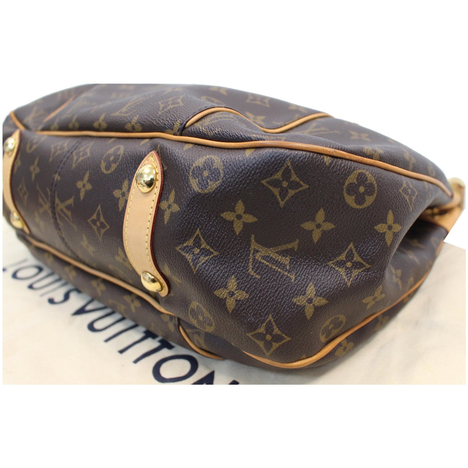 LOUIS VUITTON Galliera PM Monogram Canvas Shoulder Bag Brown