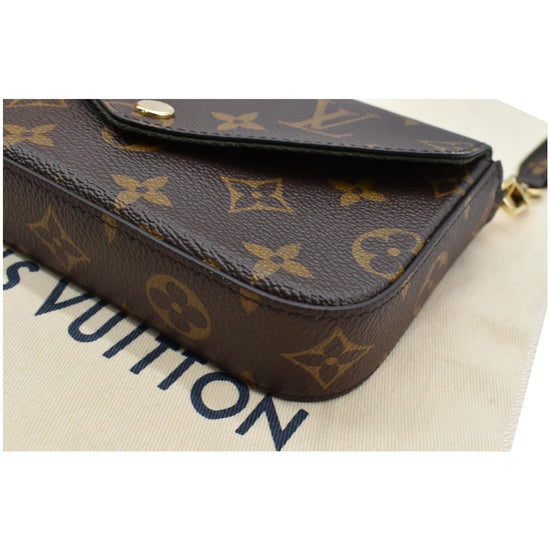 Louis Vuitton Félicie Strap & Go Monogram Khaki Green/Ebony in