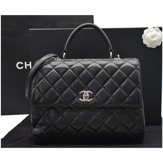 CHANEL Trendy CC Bag Small Large Quilt Grey Lambskin Gold Hardware 2019