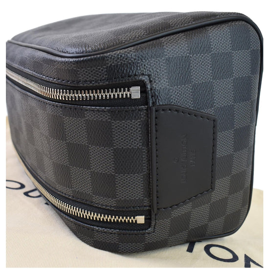 Dopp Kit Toilet Pouch Damier Graphite Canvas - Travel