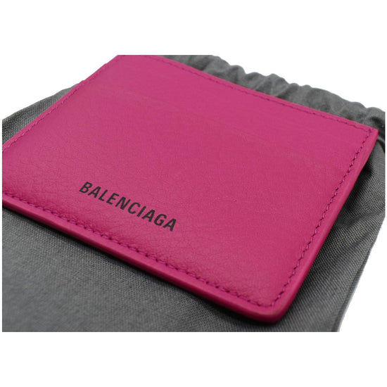 Balenciaga Business Card Holder Wallet Pink