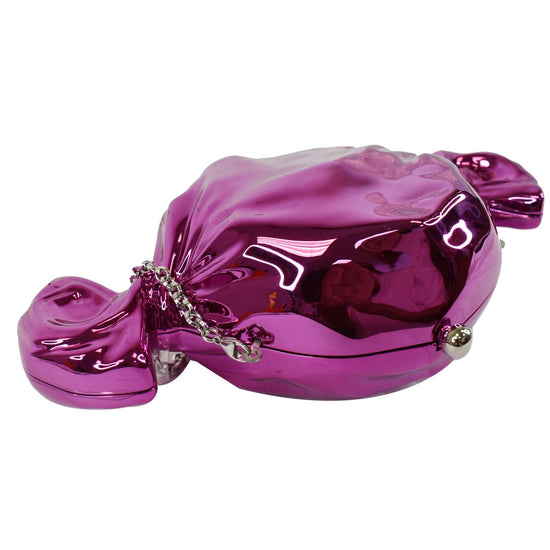 Judith Leiber, Bags, Judith Leiber Couture Fuchsia Satin Clutch Including  Certificate Of Authenticity