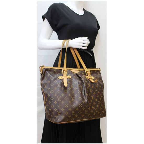 Palermo cloth handbag Louis Vuitton Brown in Cloth - 26019074