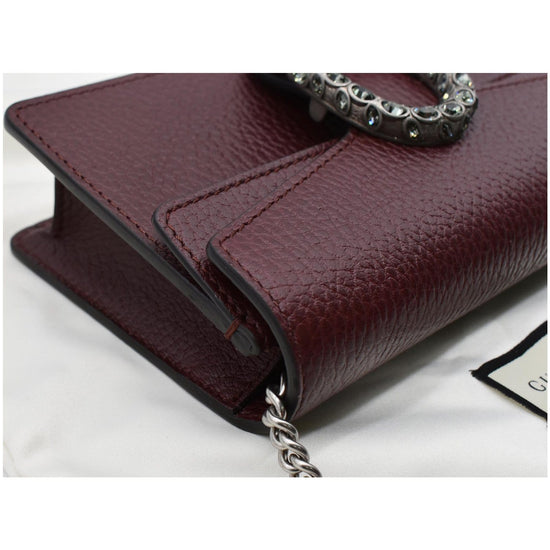 Gucci Dionysus Bag Leather Super Mini Red 2384491