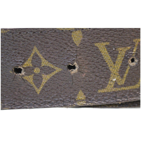 Louis Vuitton LV Initiales Monogram Canvas Belt Brown