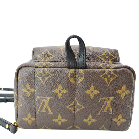 Palm springs cloth backpack Louis Vuitton Brown in Cloth - 26164588