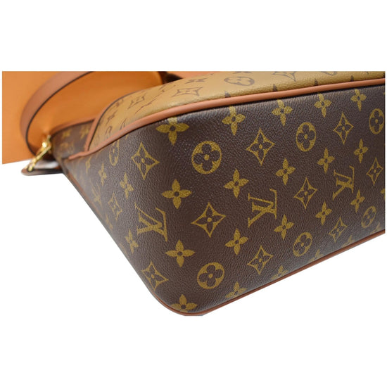 Louis Vuitton Canvas PM Dauphine Hobo Bag Reverse Monogram with Gold  Hardware - Luxury In Reach