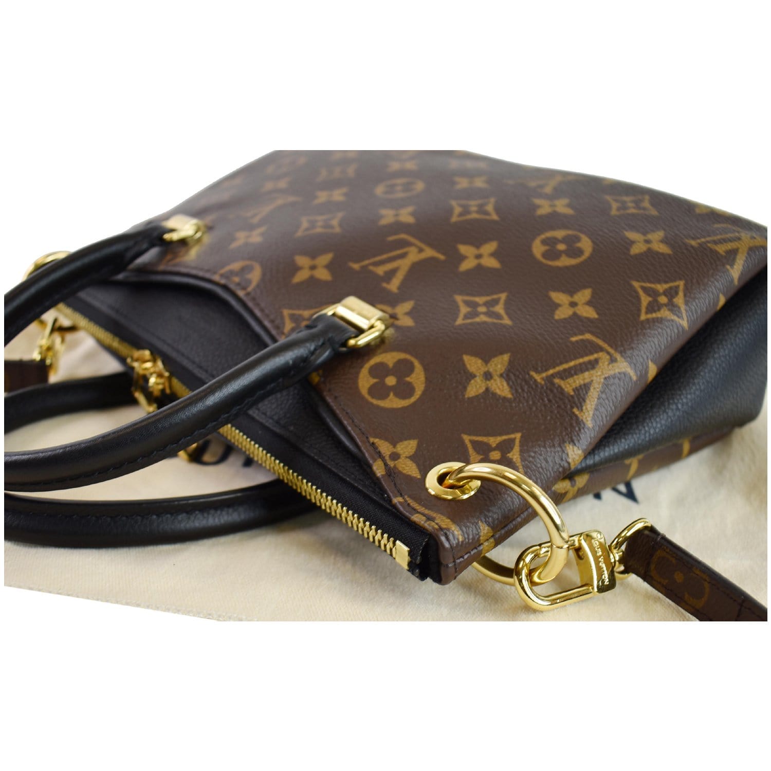 LOUIS VUITTON Pallas BB Monogram Canvas Shoulder Crossbody Bag Brown