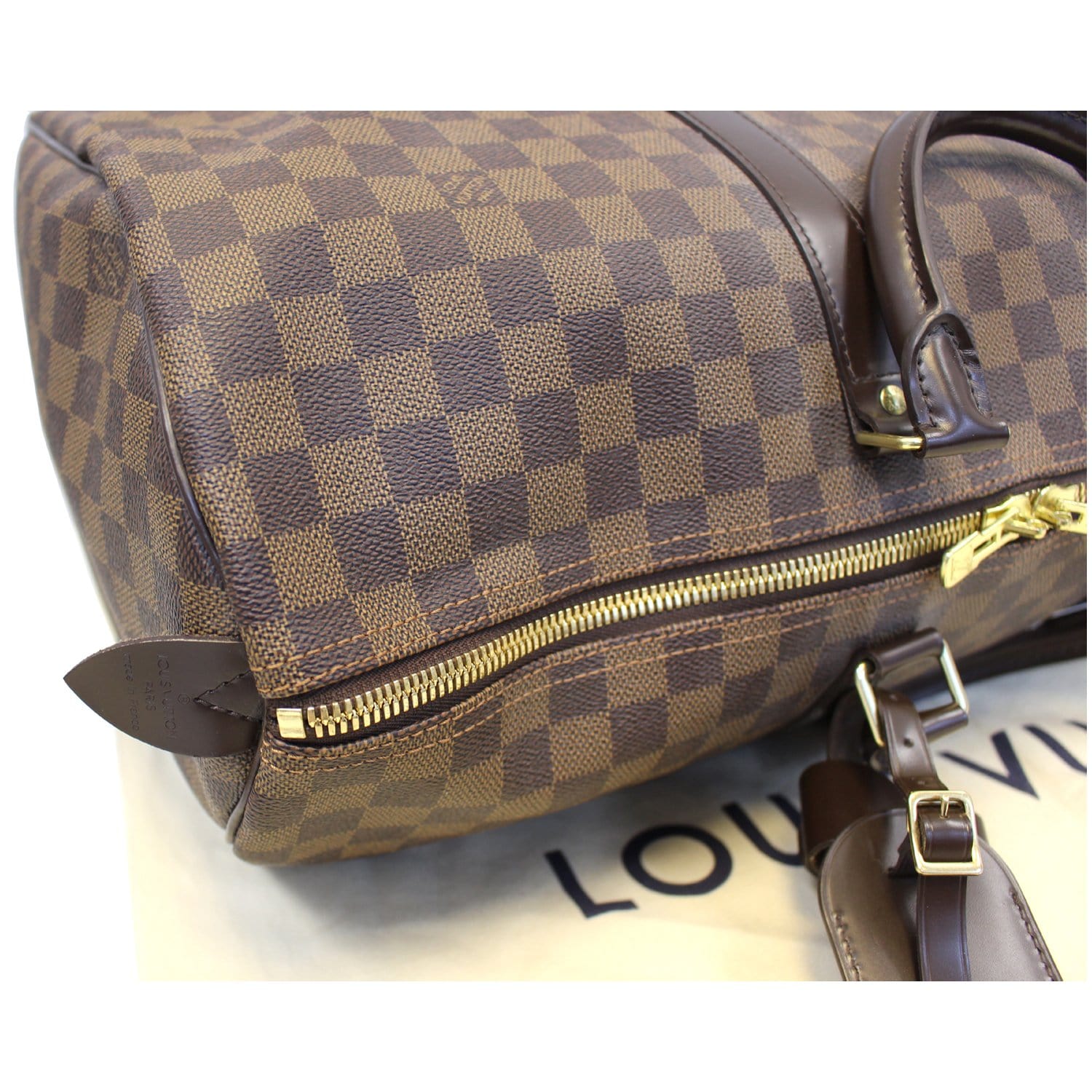 LOUIS VUITTON Keepall 50 Damier Ebene Boston Travel Bag-US