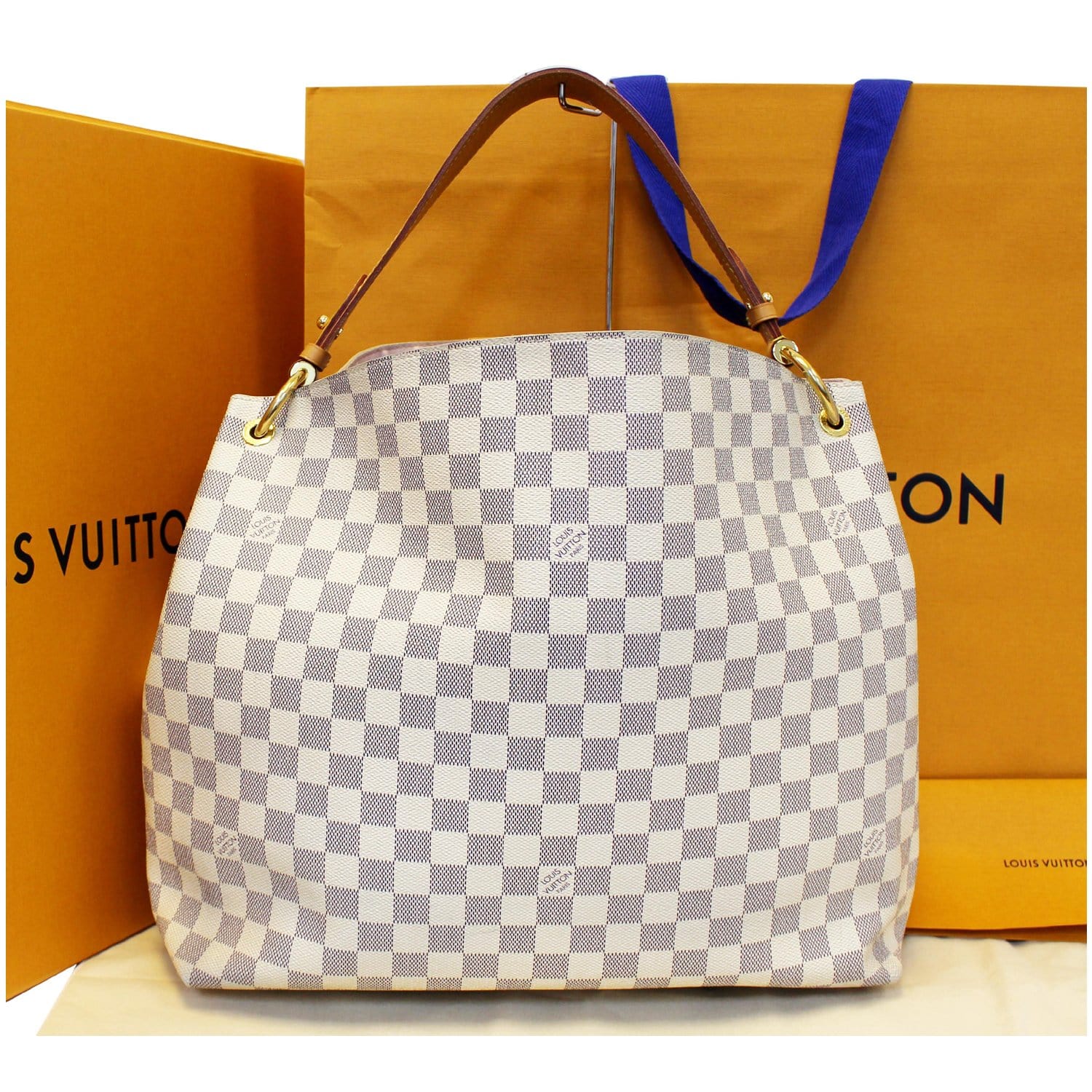 Louis Vuitton Graceful MM - Lv Damier Azur Shoulder Bag