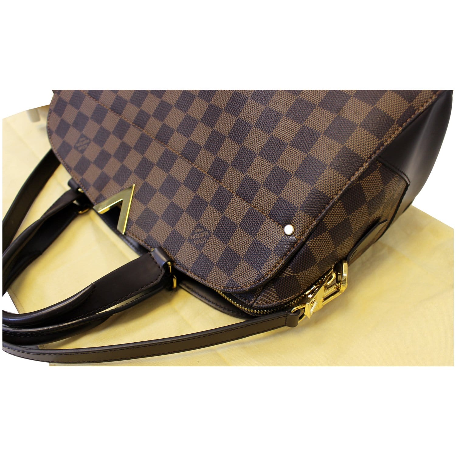 LOUIS VUITTON Kensington Bowling Damier Ebene Shoulder Handbag