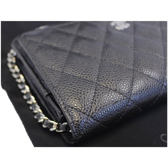 CHANEL Wallet on Chain WOC Caviar Leather Crossbody Bag