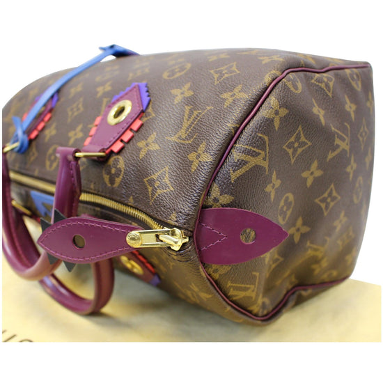 Louis Vuitton Monogram Totem Speedy 30 - Brown Handle Bags, Handbags -  LOU676016