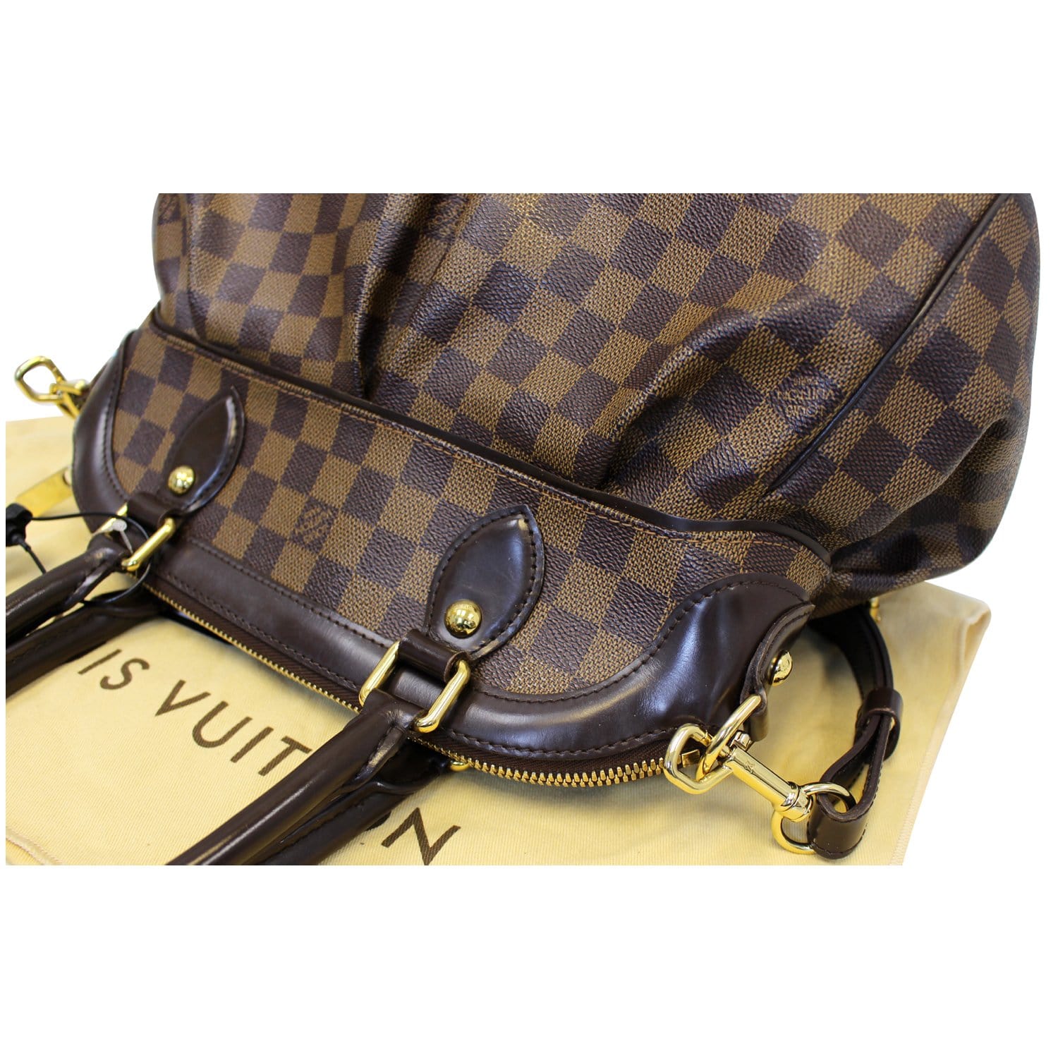 LOUIS VUITTON Trevi PM Damier Ebene Brown Shoulder Bag-US