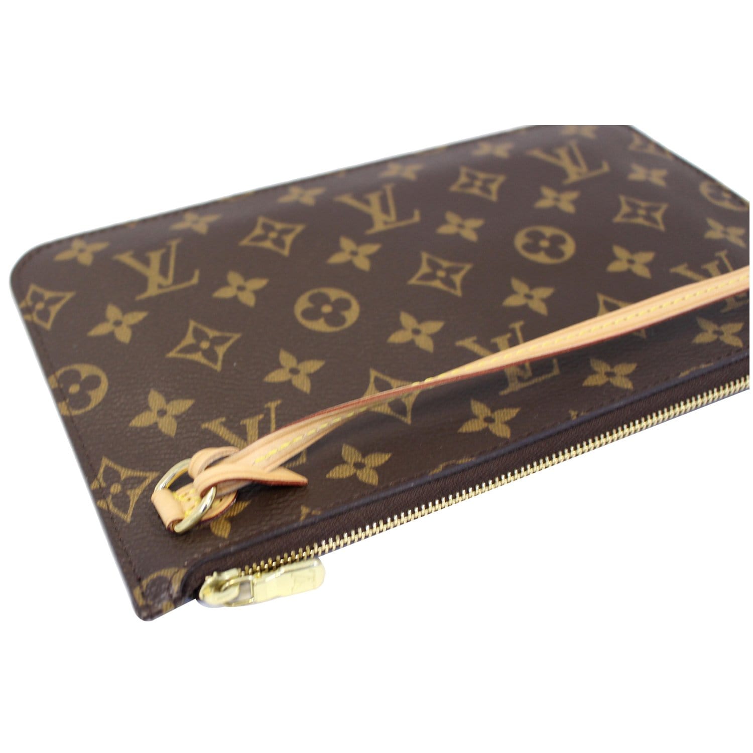 LOUIS VUITTON Pochette Wristlet Pouch Monogram Canvas Neverfull MM/GM-US