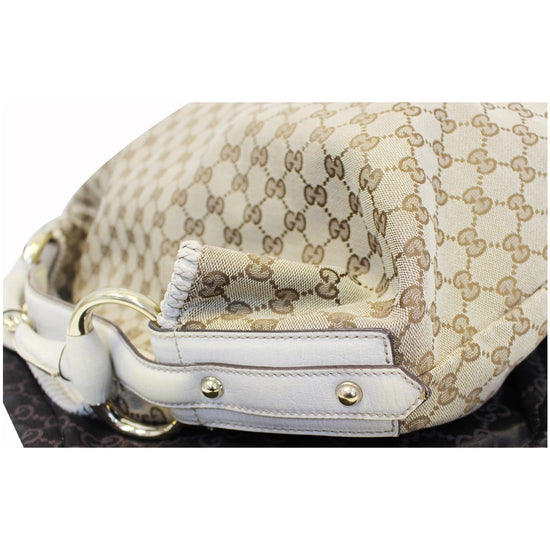 Gucci GG Canvas Horsebit Large Hobo - FINAL SALE (SHF-cqgUHp) – LuxeDH