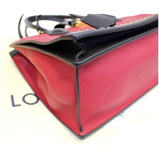 Louis Vuitton Cour Marly MM Calfskin Leather Bag Rouge