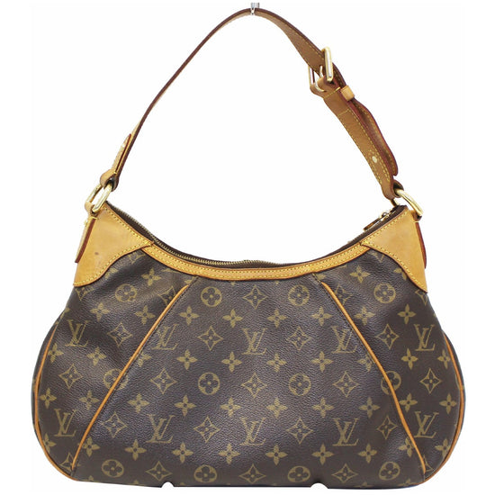 Louis Vuitton M56383 Monogram Thames GM Canvas Brown Shoulder Bag With  Invoice