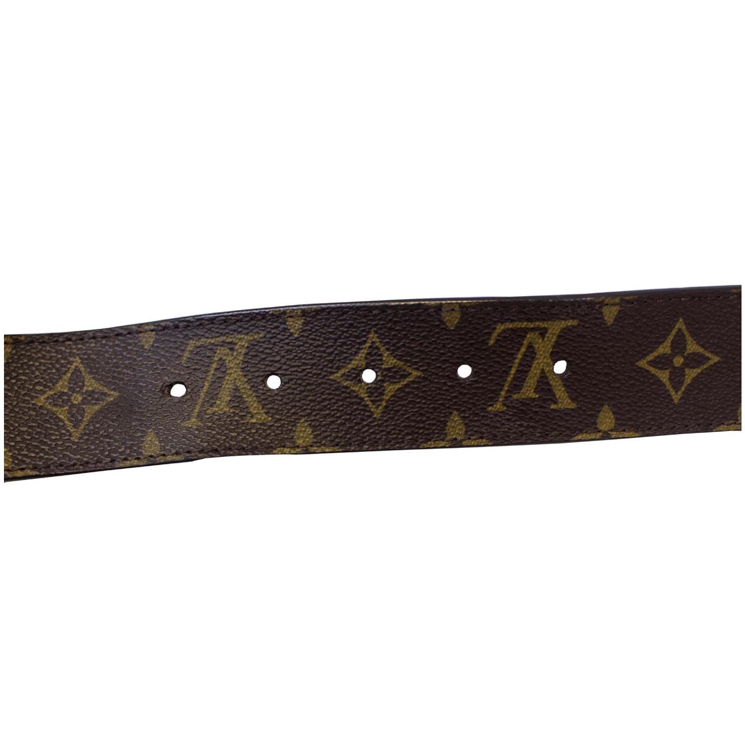 LOUIS VUITTON Monogram Canvas LV Initials Belt 110/44-US