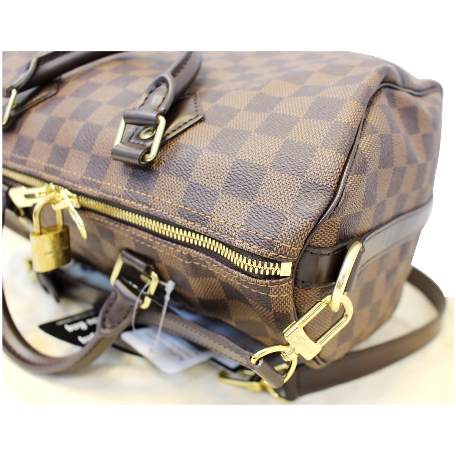 LOUIS VUITTON Speedy 30 Bandouliere Damier Ebene Shoulder Bag-US