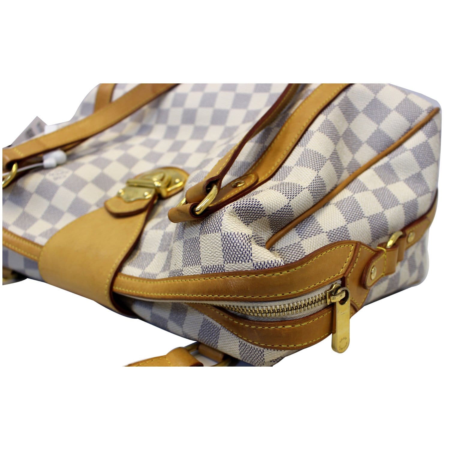 LOUIS VUITTON Damier Azur Riviera PM Shoulder Handbag - 30% Off