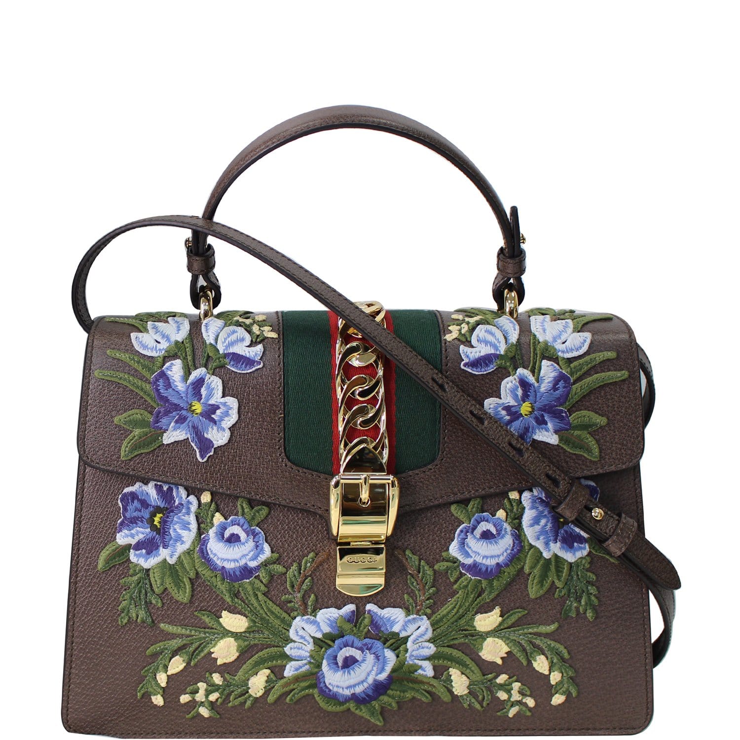 Gucci Sylvie Leather Top Handle Bag - Farfetch