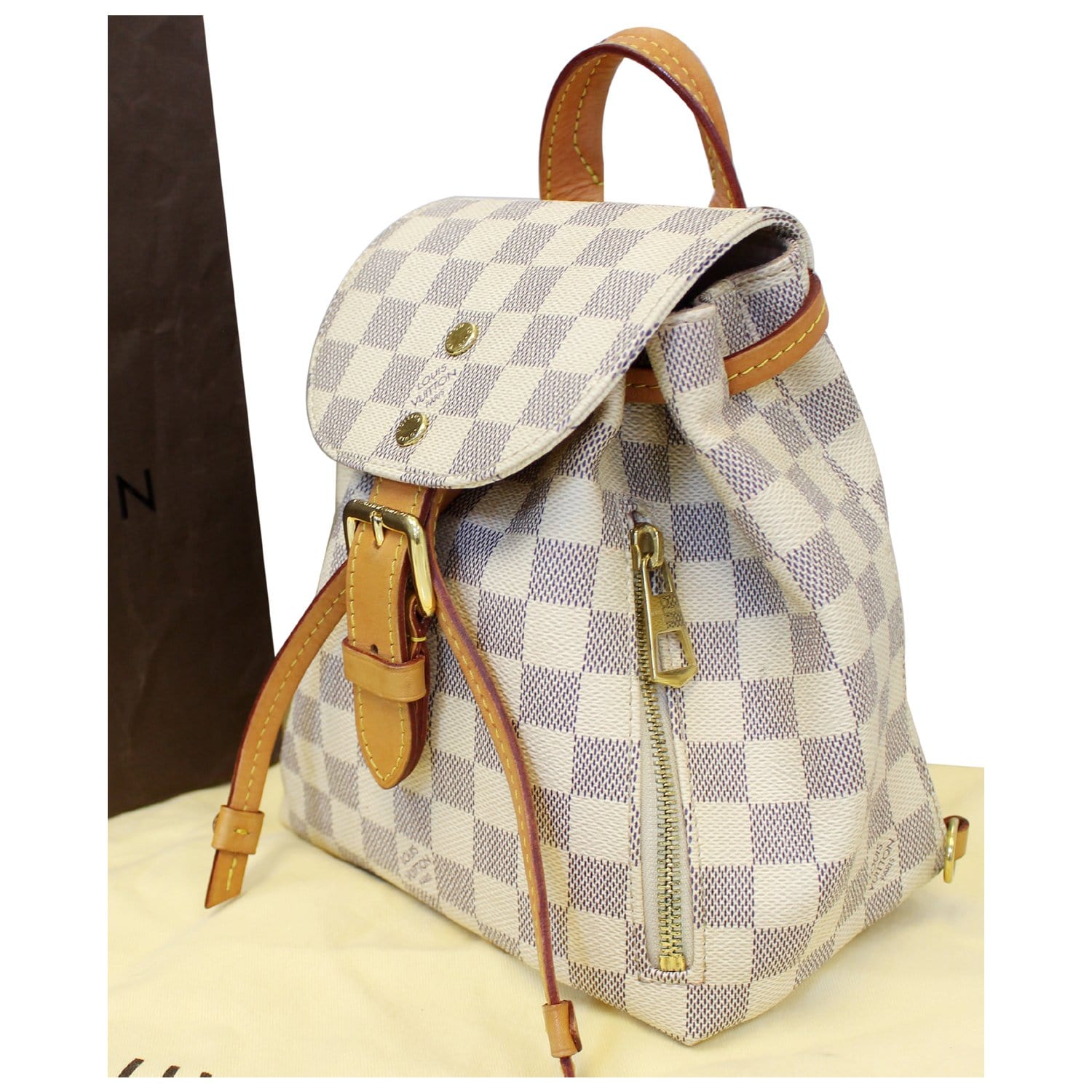 LOUIS VUITTON Sperone BB Damier Azur Backpack Bag-US