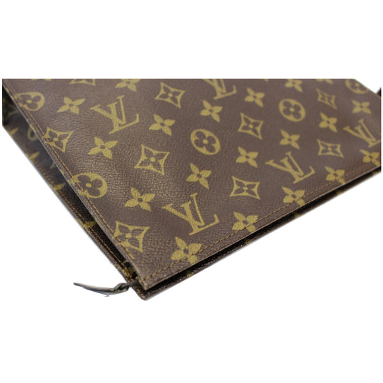 Louis Vuitton Toiletry Pouch 15 Monogram Brown in Coated Canvas with  GOLD-TONE - US