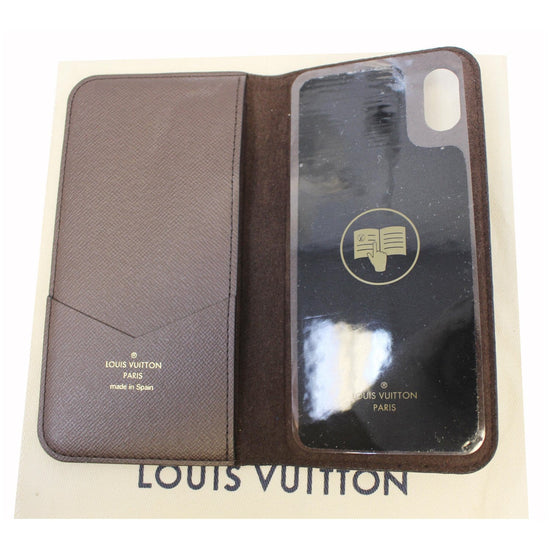 LOUIS VUITTON Monogram iPhone X Folio Case Rose Pop 232122