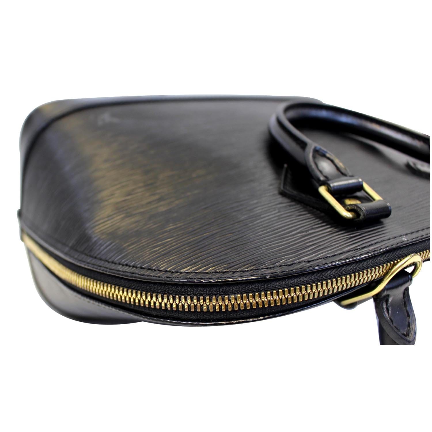 Louis Vuitton Alma Epi Leather Black Satchel Bag