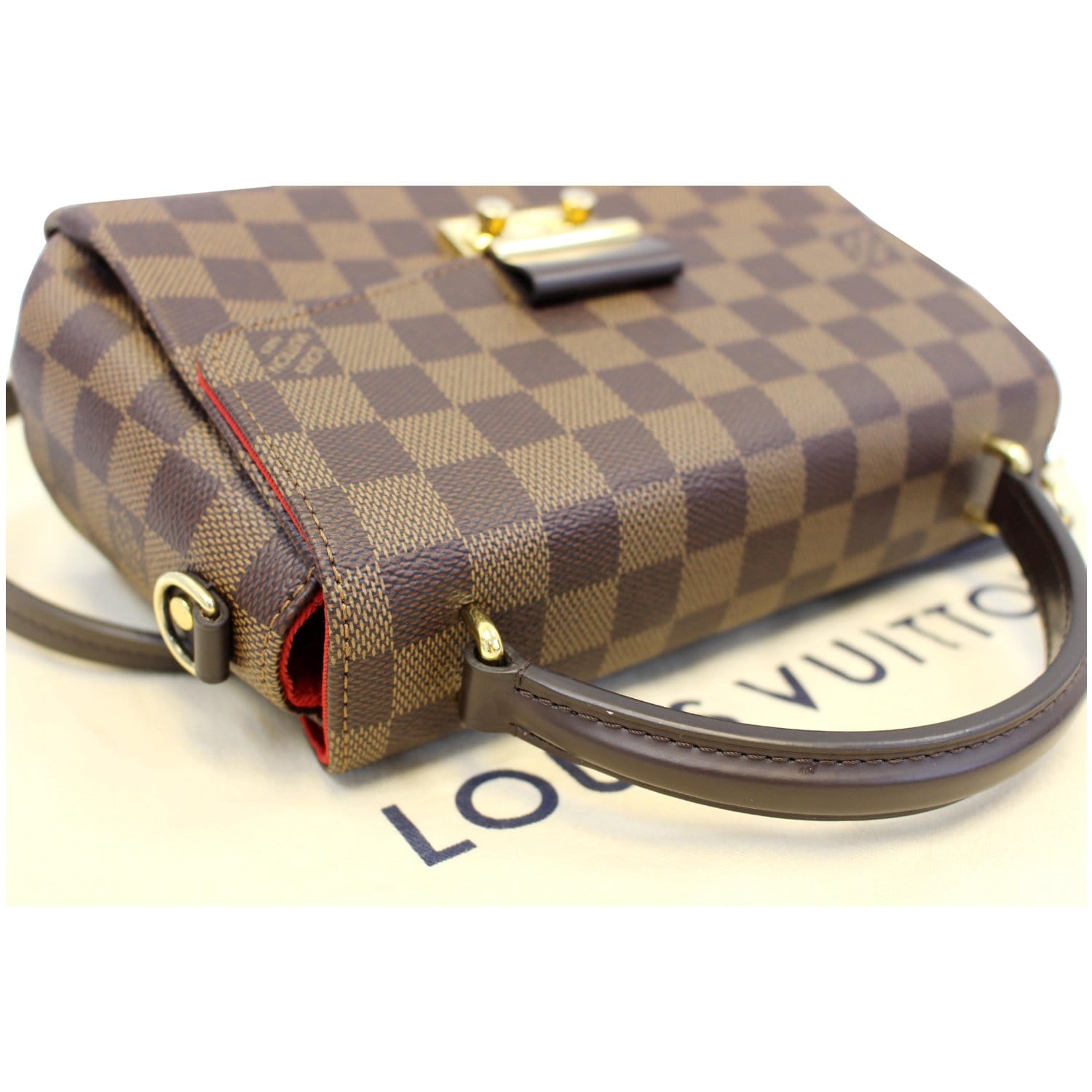 LOUIS VUITTON Croisette Damier Ebene Shoulder Crossbody Bag Brown-US