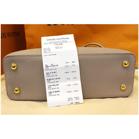 Louis Vuitton PM Capucines Beige Leather ref.299649 - Joli Closet