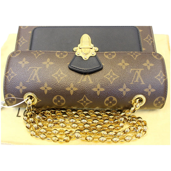 Louis Vuitton Victoire Monogram Black in Coated Canvas/Cowhide