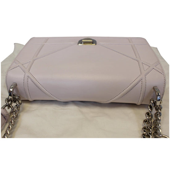 Christian Dior Flap Bag Diorama Leather Medium White