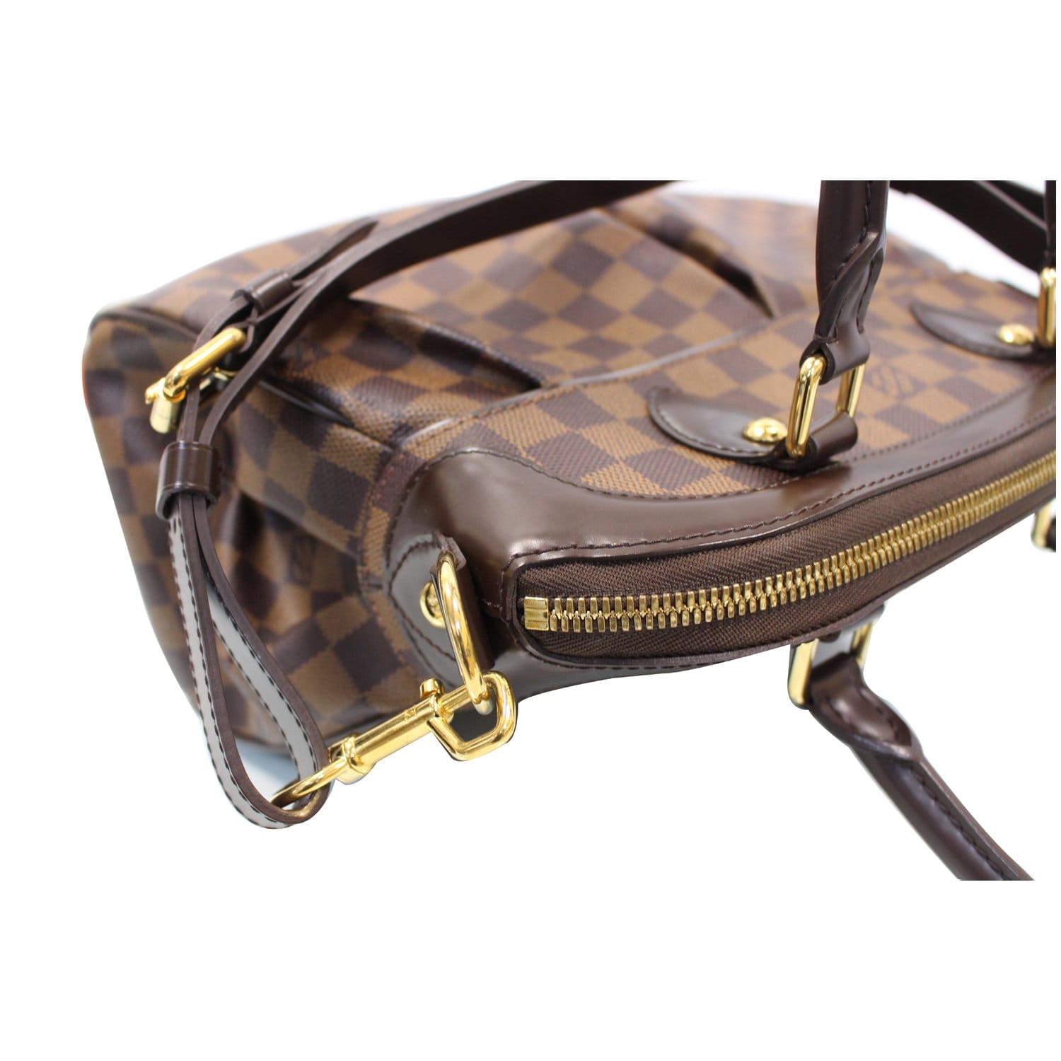 LOUIS VUITTON Trevi PM Damier Ebene Shoulder Bag Brown