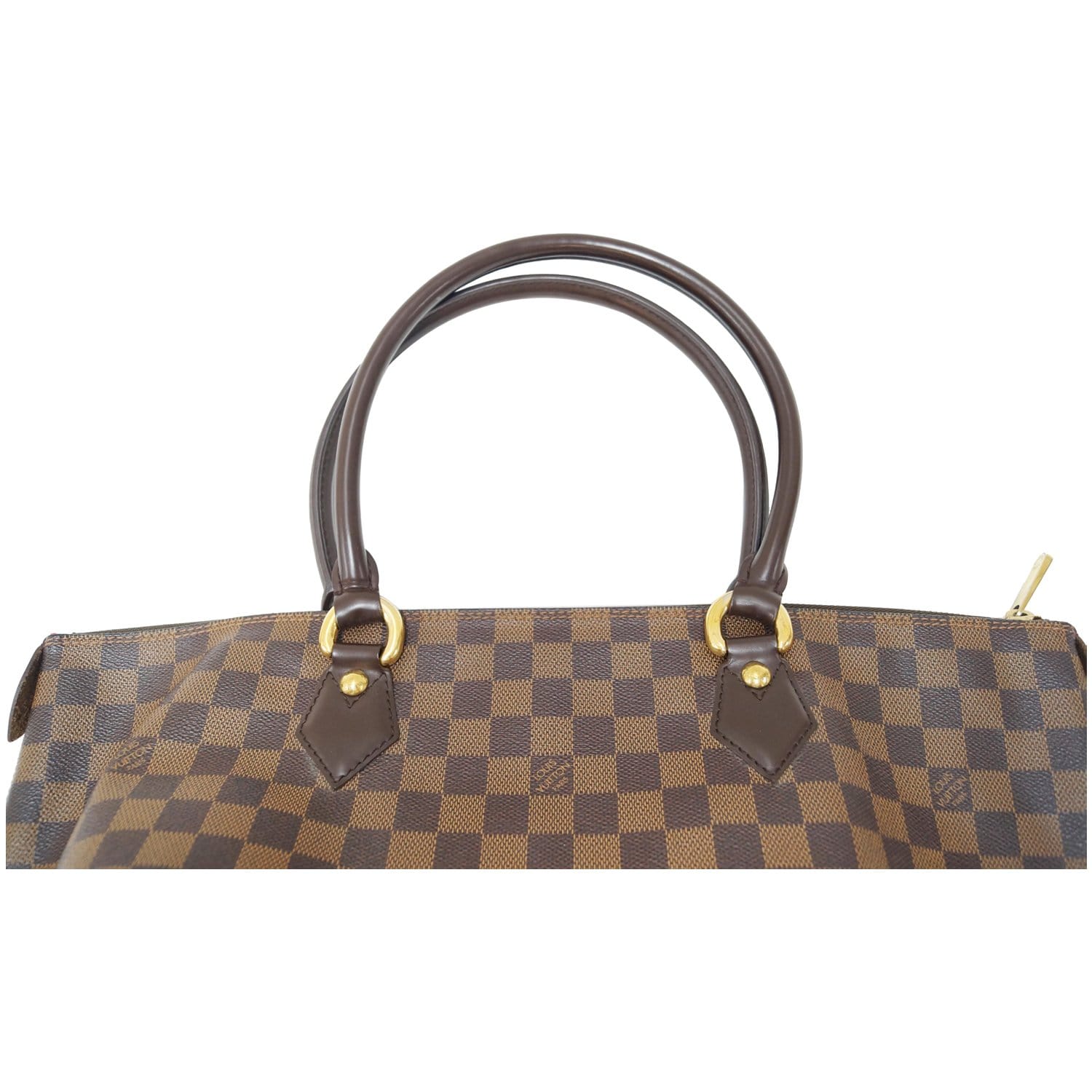 LOUIS VUITTON Saleya GM Damier Ebene Shoulder Handbag-US