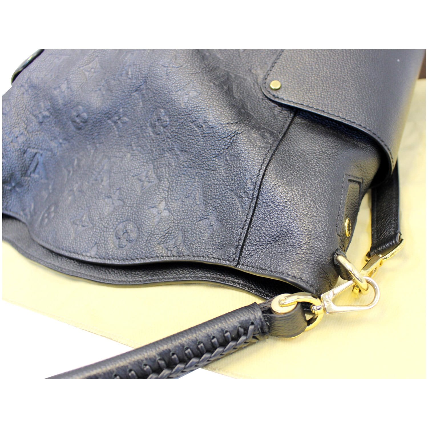 Louis Vuitton Noisette Parnassea Leather Bagatelle Bag - Yoogi's Closet