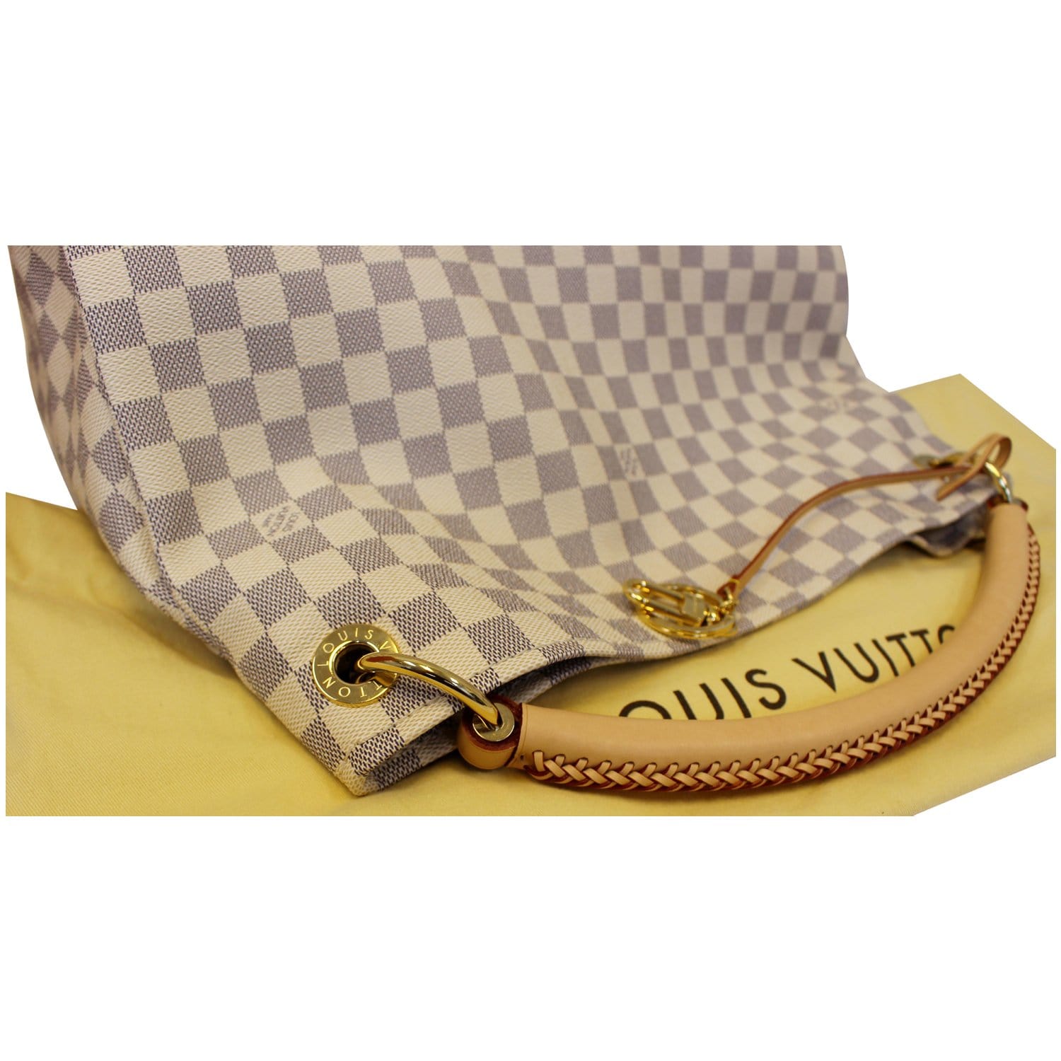 Louis Vuitton Damier Azur Canvas Eva Clutch Bag - Yoogi's Closet
