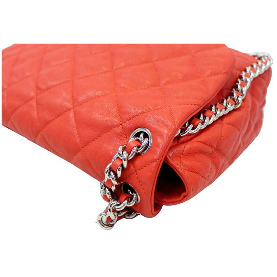 Chanel Red Calfskin Front Chain Flap Bag Q6BBSX3PRB000