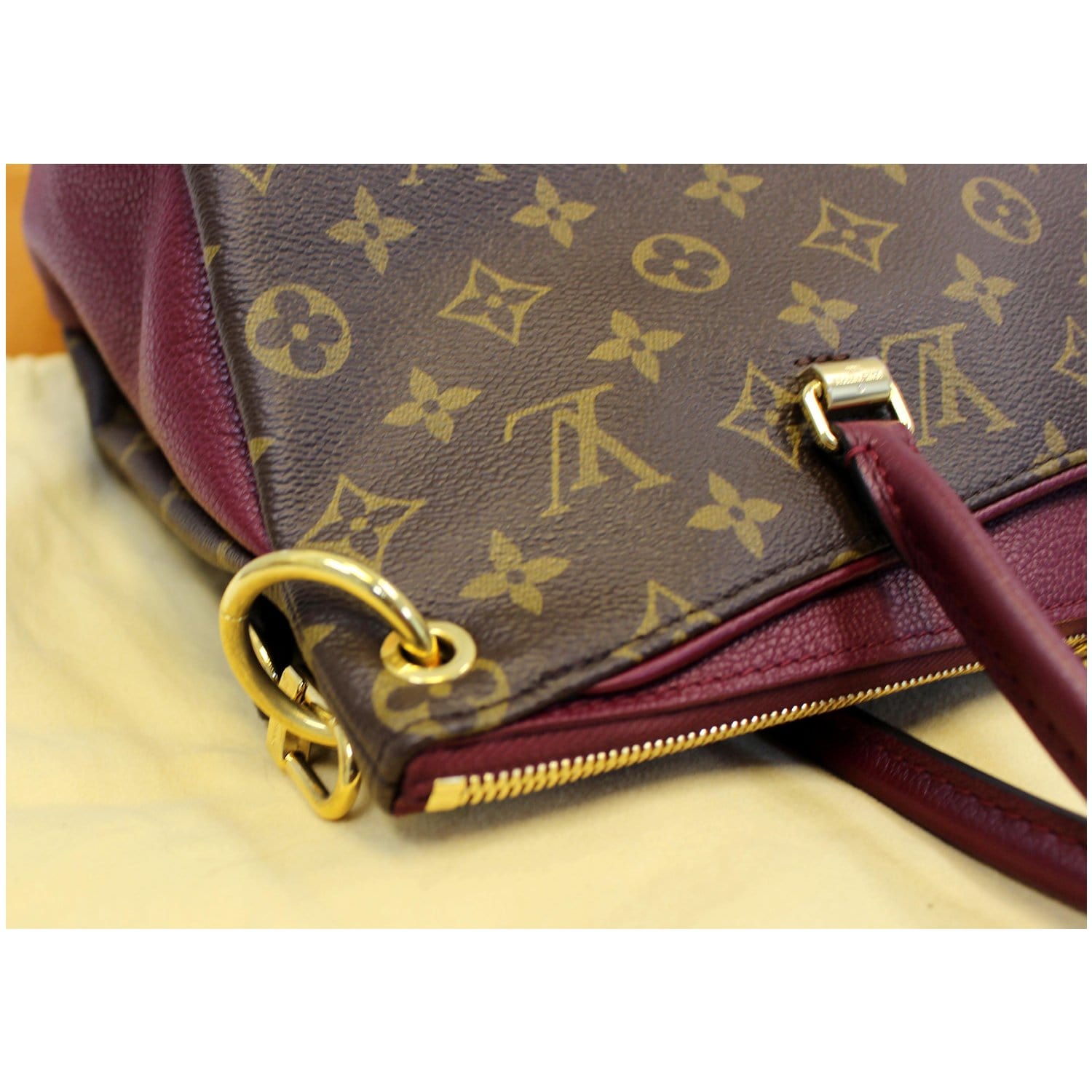 LOUIS VUITTON Pallas Monogram Canvas Shoulder Bag Noir-US