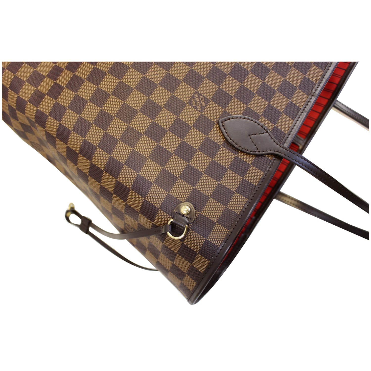 LOUIS VUITTON Neverfull GM Damier Ebene Tote Shoulder Bag-US